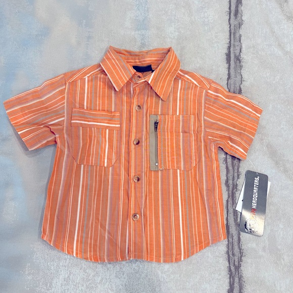 NWT KIDS BUTTON DOWN SHIRT - Picture 1 of 2
